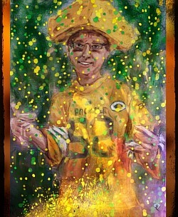 Wining submisson for the student art contest College & Technical division 2023 picked by the GREENBAY PACKERS!