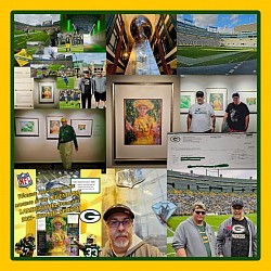 2023 Green Bay Packers student art contest/ University/ technical divison winner!